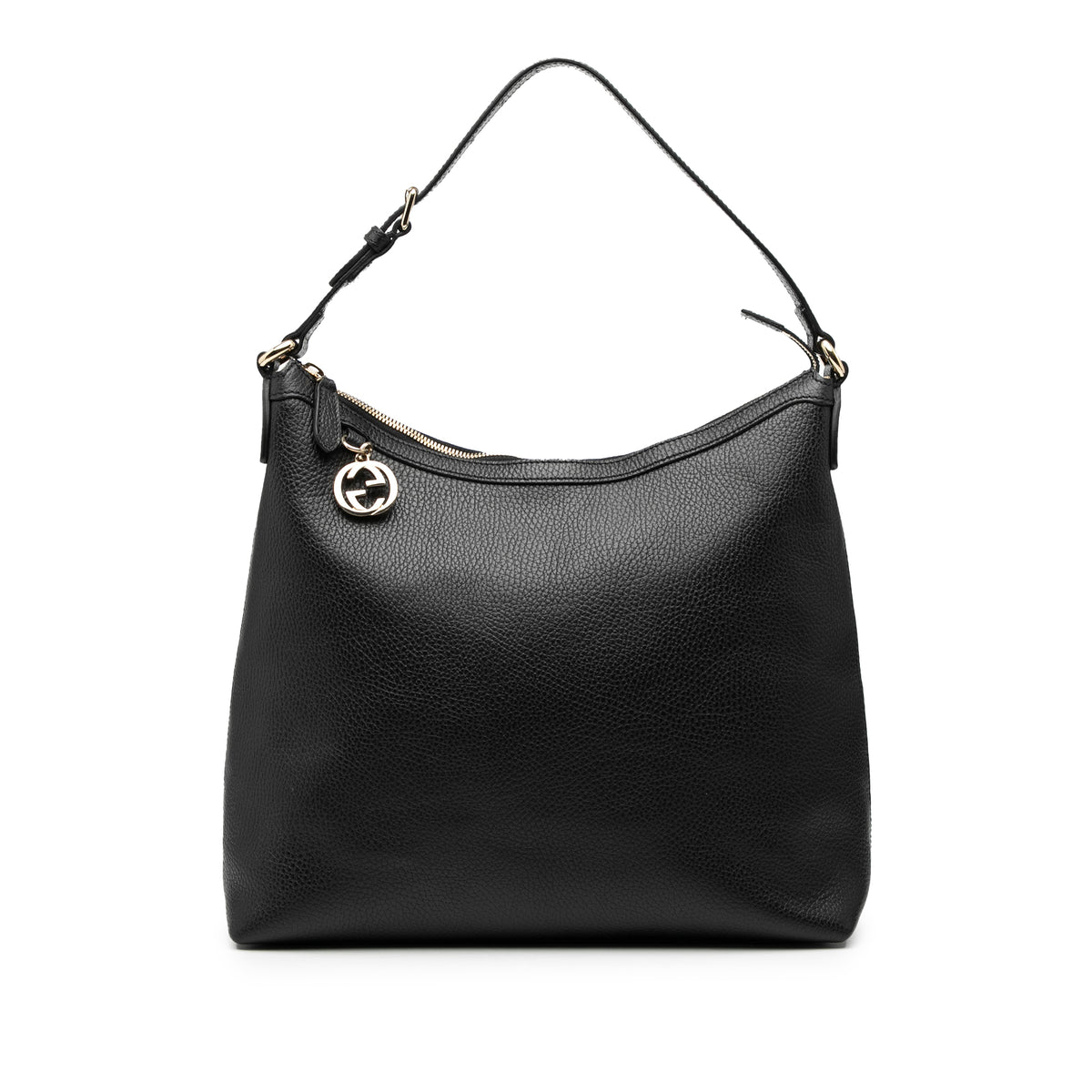 Leather GG Charm Tote