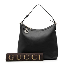 Leather GG Charm Tote