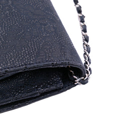 Lace Overlay Goatskin Wallet On Chain