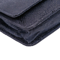 Lace Overlay Goatskin Wallet On Chain