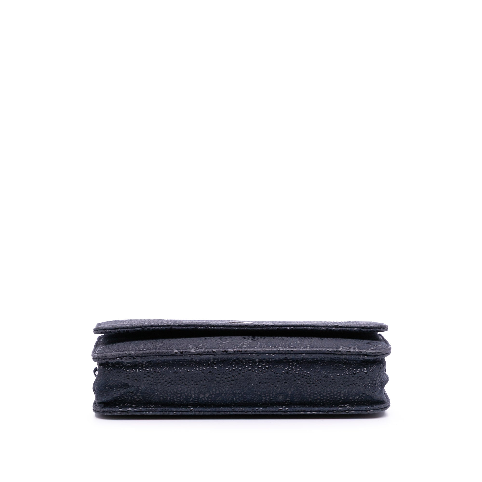 Lace Overlay Goatskin Wallet On Chain