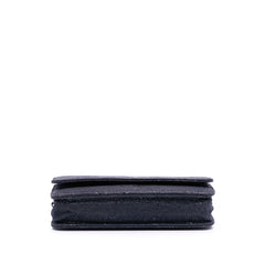 Lace Overlay Goatskin Wallet On Chain