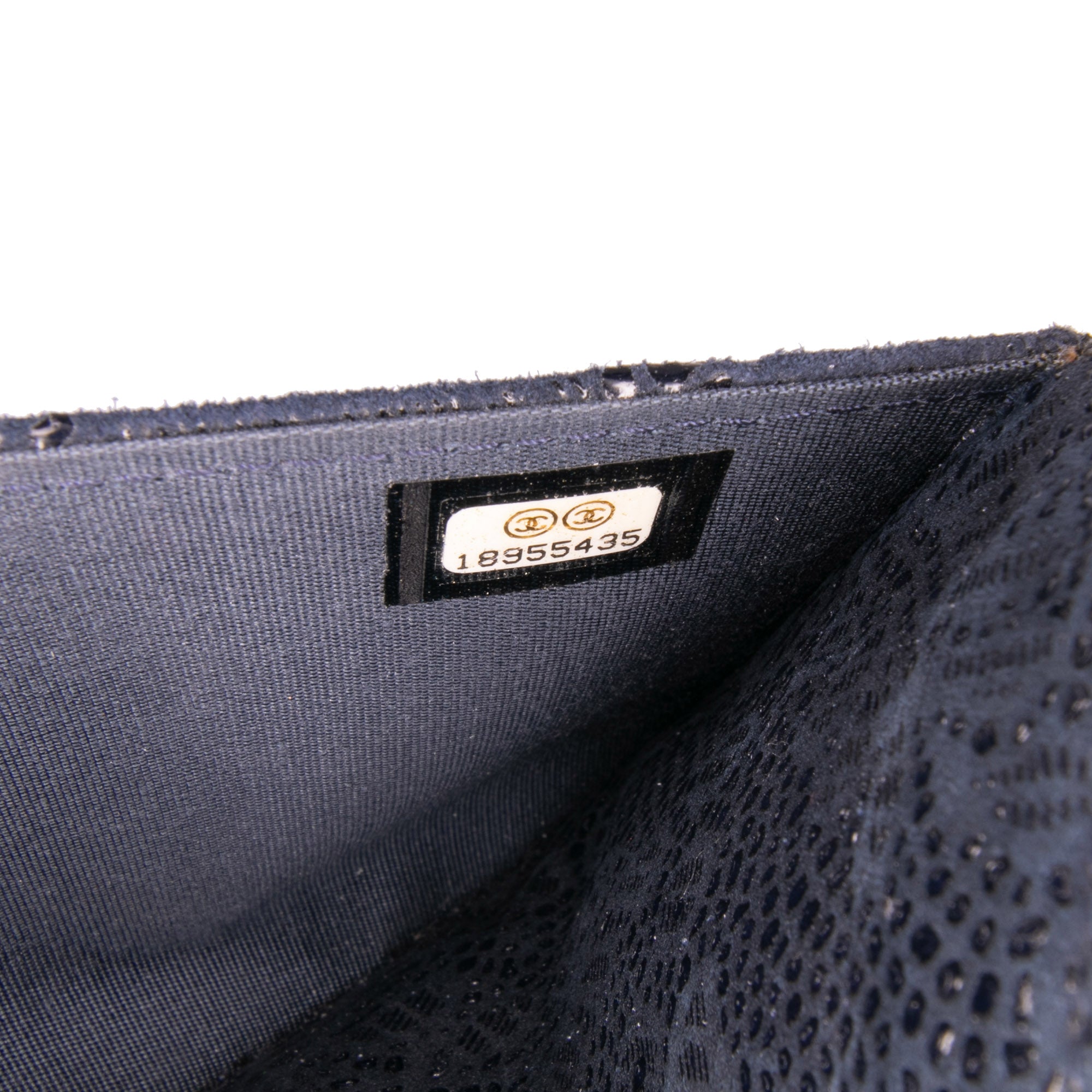 Lace Overlay Goatskin Wallet On Chain
