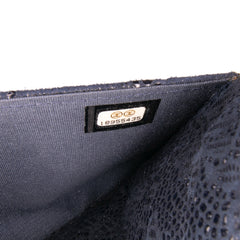 Lace Overlay Goatskin Wallet On Chain