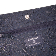Lace Overlay Goatskin Wallet On Chain