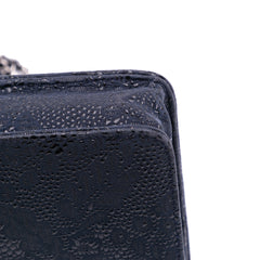 Lace Overlay Goatskin Wallet On Chain