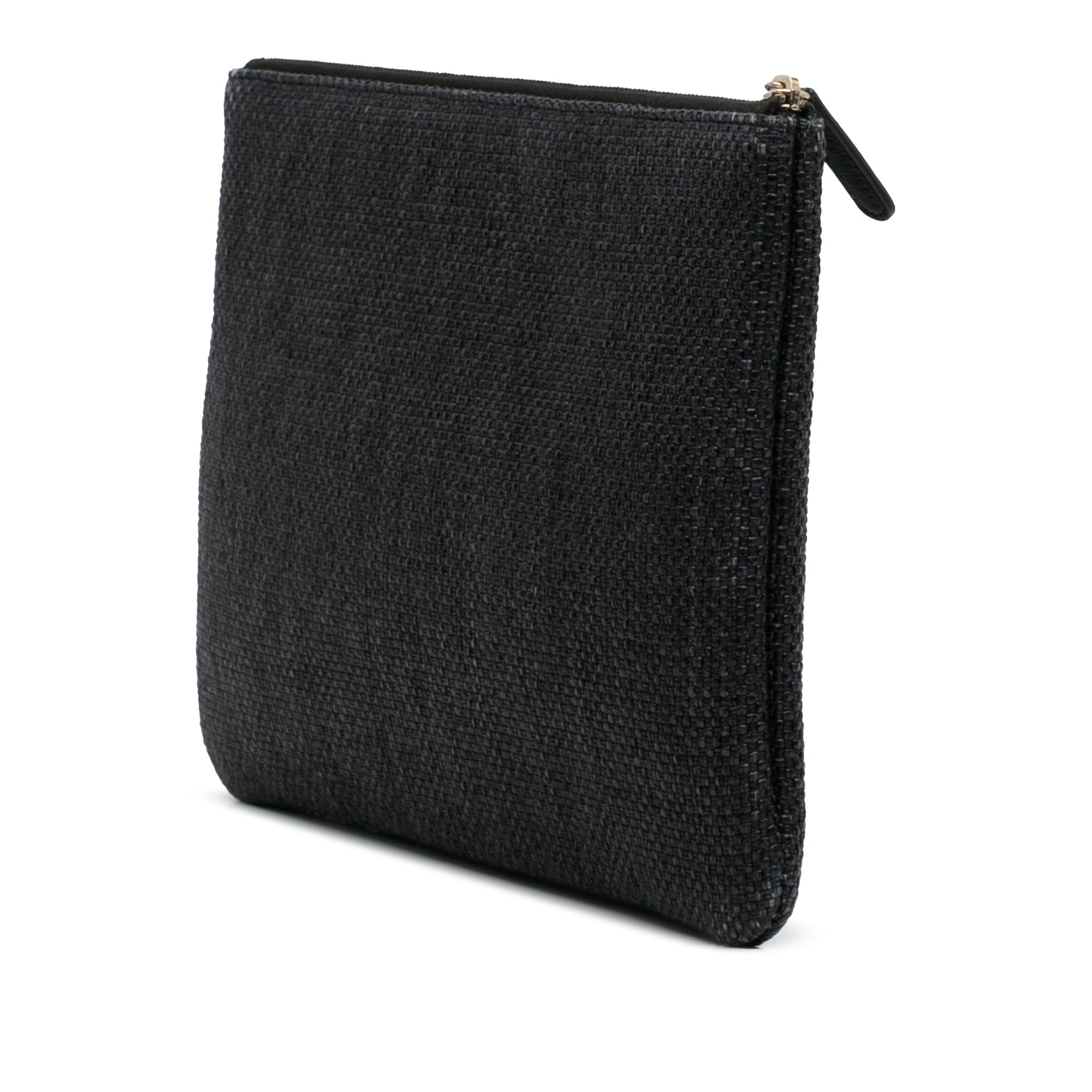 Medium Straw Deauville O Case Clutch