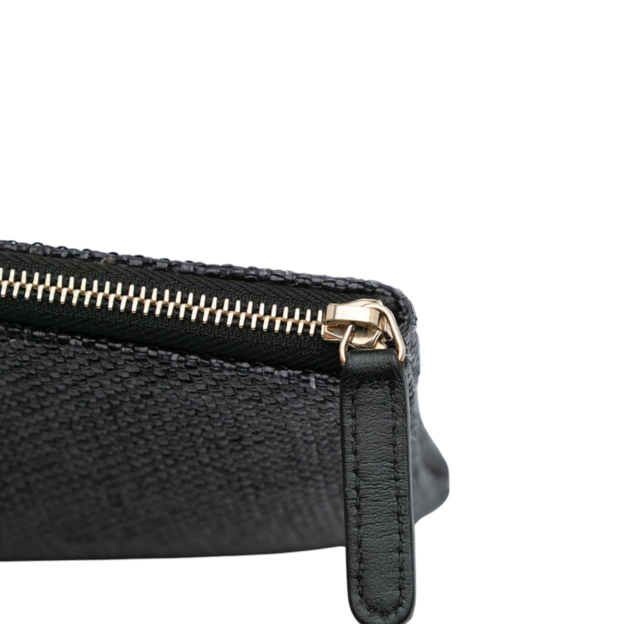 Medium Straw Deauville O Case Clutch