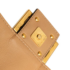 Zucca Embossed Leather Baguette Satchel