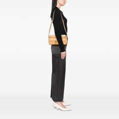 Zucca Embossed Leather Baguette Satchel