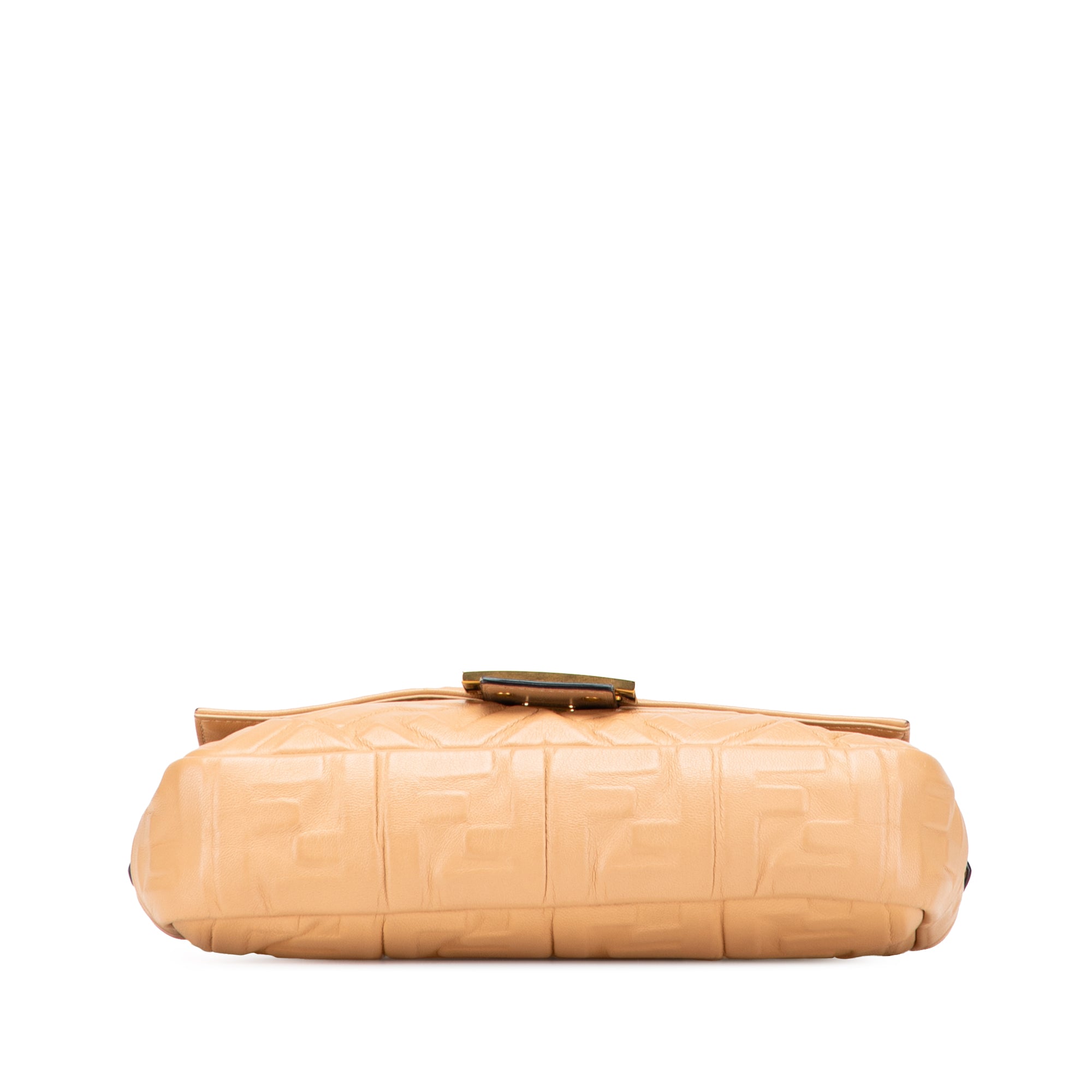 Zucca Embossed Leather Baguette Satchel