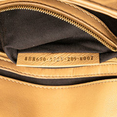 Zucca Embossed Leather Baguette Satchel