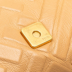 Zucca Embossed Leather Baguette Satchel