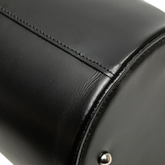 Haymarket Check Trimmed Leather Bucket Bag