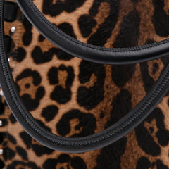 Pony Hair and Leather Leopard Printed Le Hinge Tote