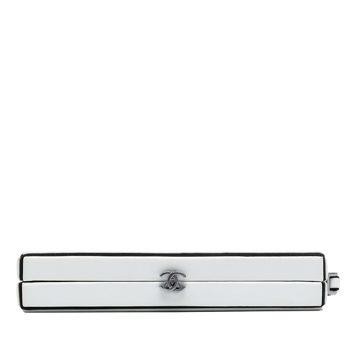 CC Lambskin Box Clutch