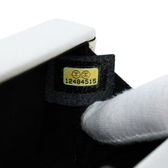 CC Lambskin Box Clutch