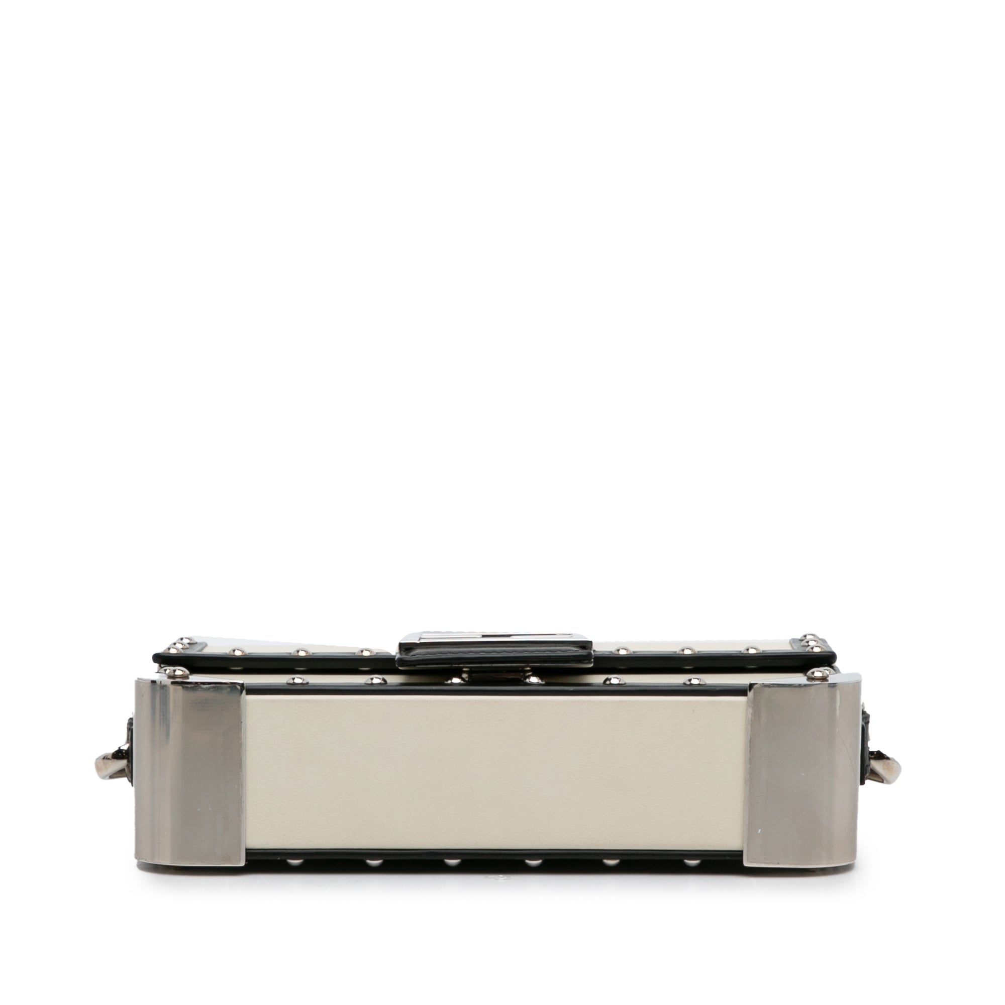 Mini Studded Leather Baguette Trunk_4