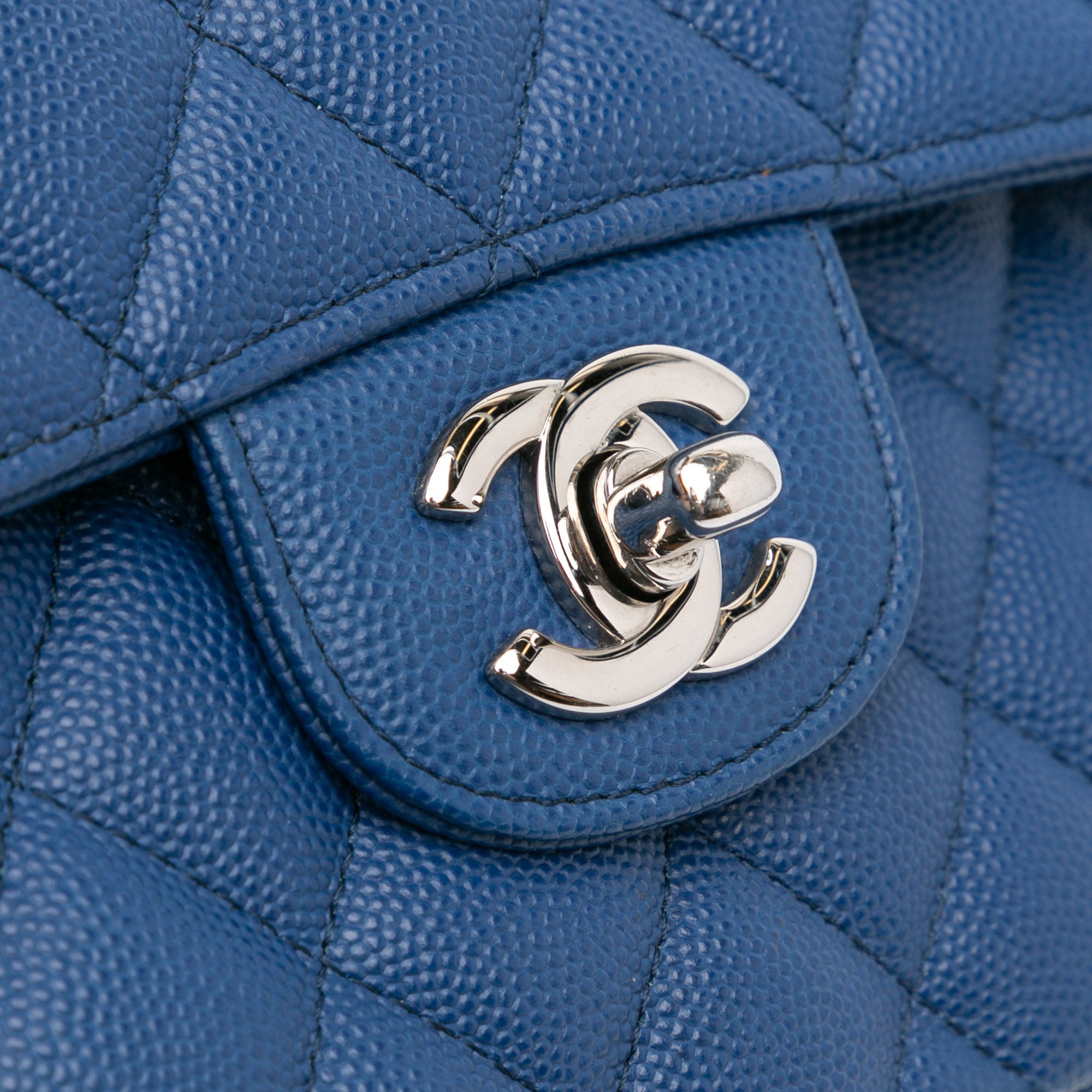 Small Classic Caviar Double Flap