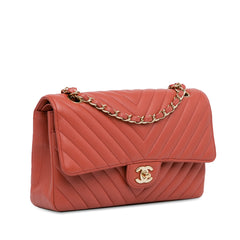 Medium Classic Chevron Lambskin Double Flap_1