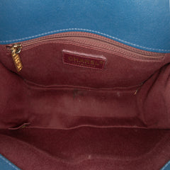 Large Quilted Sheepskin Front Chain Flap