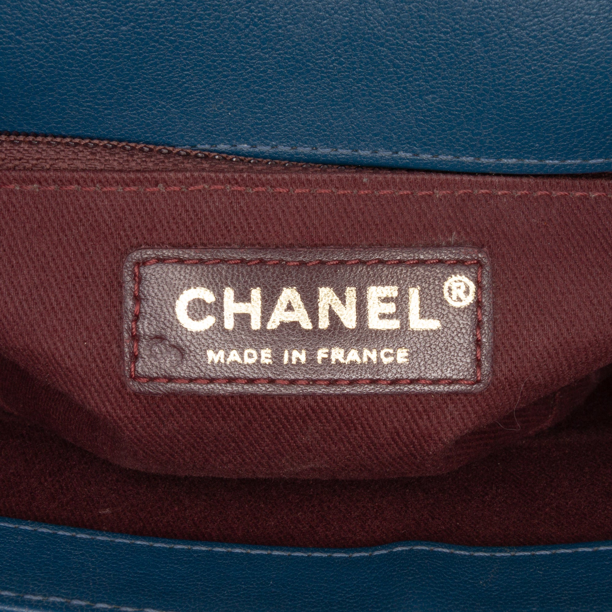 Large Quilted Sheepskin Front Chain Flap