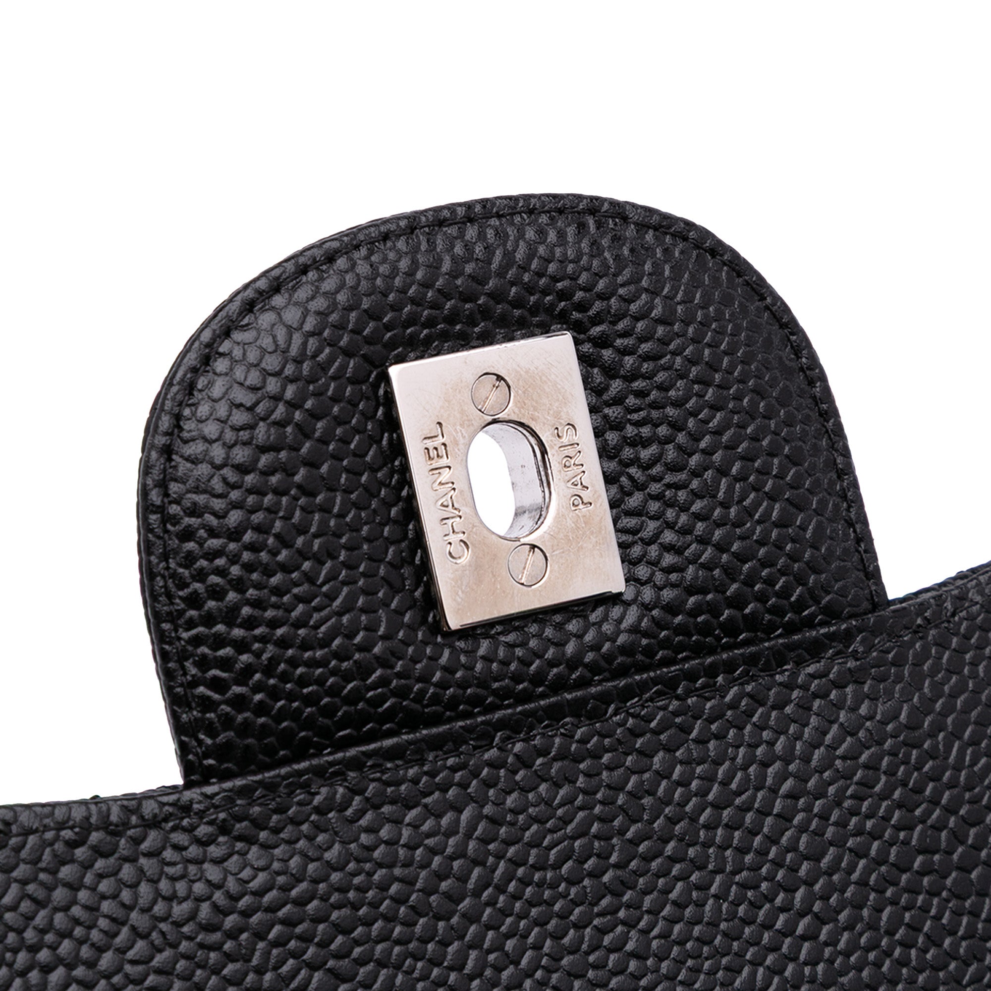 Jumbo Classic Caviar Double Flap