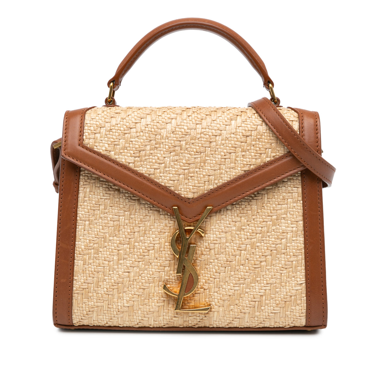 Mini Raffia Cassandra Satchel