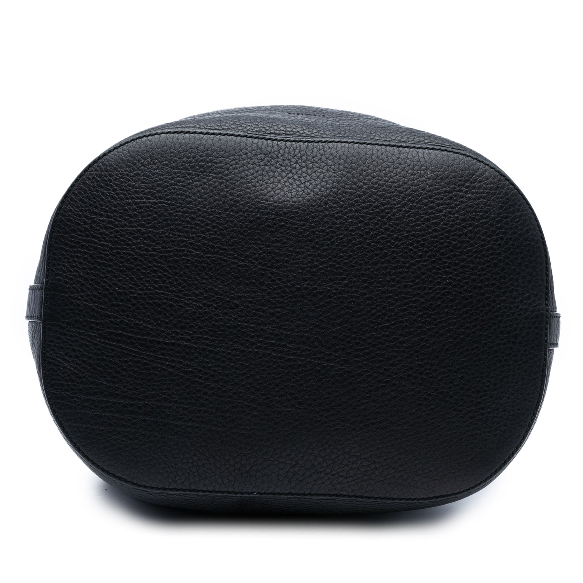 Pebbled Calfskin Miss Bamboo Tassel Bucket Bag