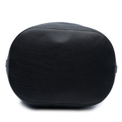 Pebbled Calfskin Miss Bamboo Tassel Bucket Bag