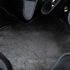 Pebbled Calfskin Miss Bamboo Tassel Bucket Bag