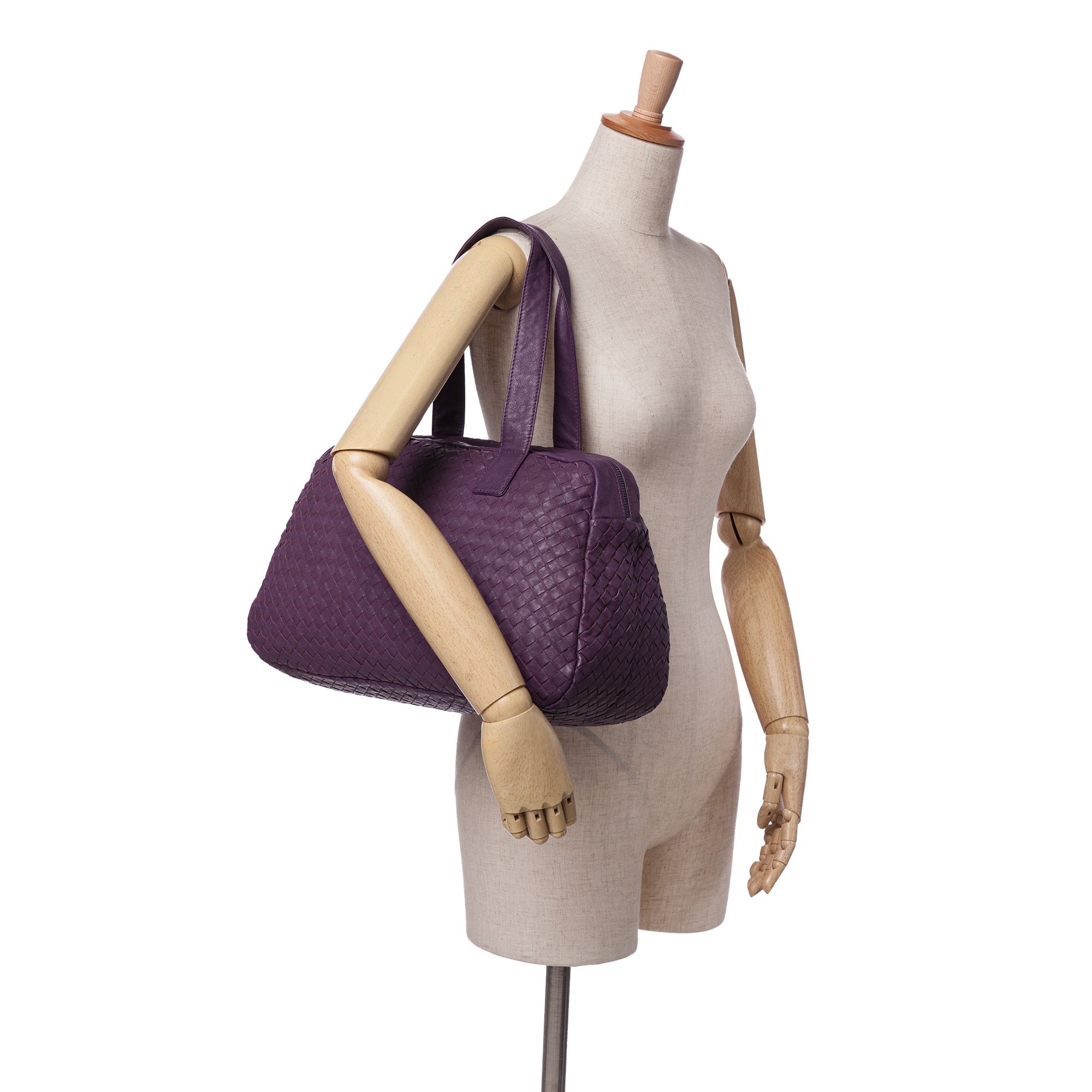 Nappa Intrecciato Shoulder Bag