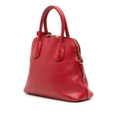 Medium Saffiano Dome Satchel