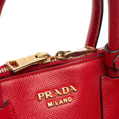 Medium Saffiano Dome Satchel