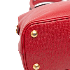 Medium Saffiano Dome Satchel