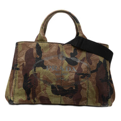 Canvas Canapa Logo Camouflage Satchel