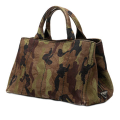 Canvas Canapa Logo Camouflage Satchel