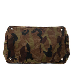 Canvas Canapa Logo Camouflage Satchel