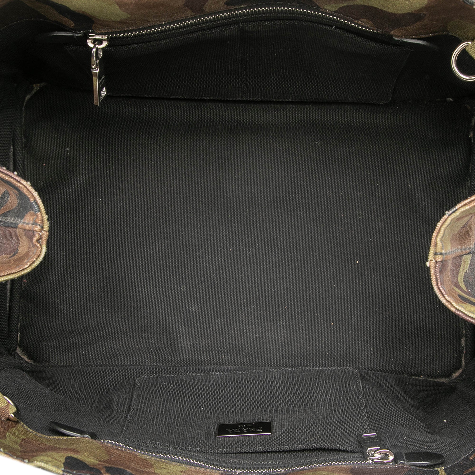 Canvas Canapa Logo Camouflage Satchel