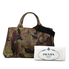 Canvas Canapa Logo Camouflage Satchel