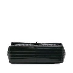 Jumbo Classic Chevron Patent Double Flap