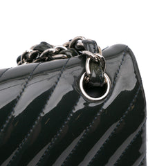 Jumbo Classic Chevron Patent Double Flap