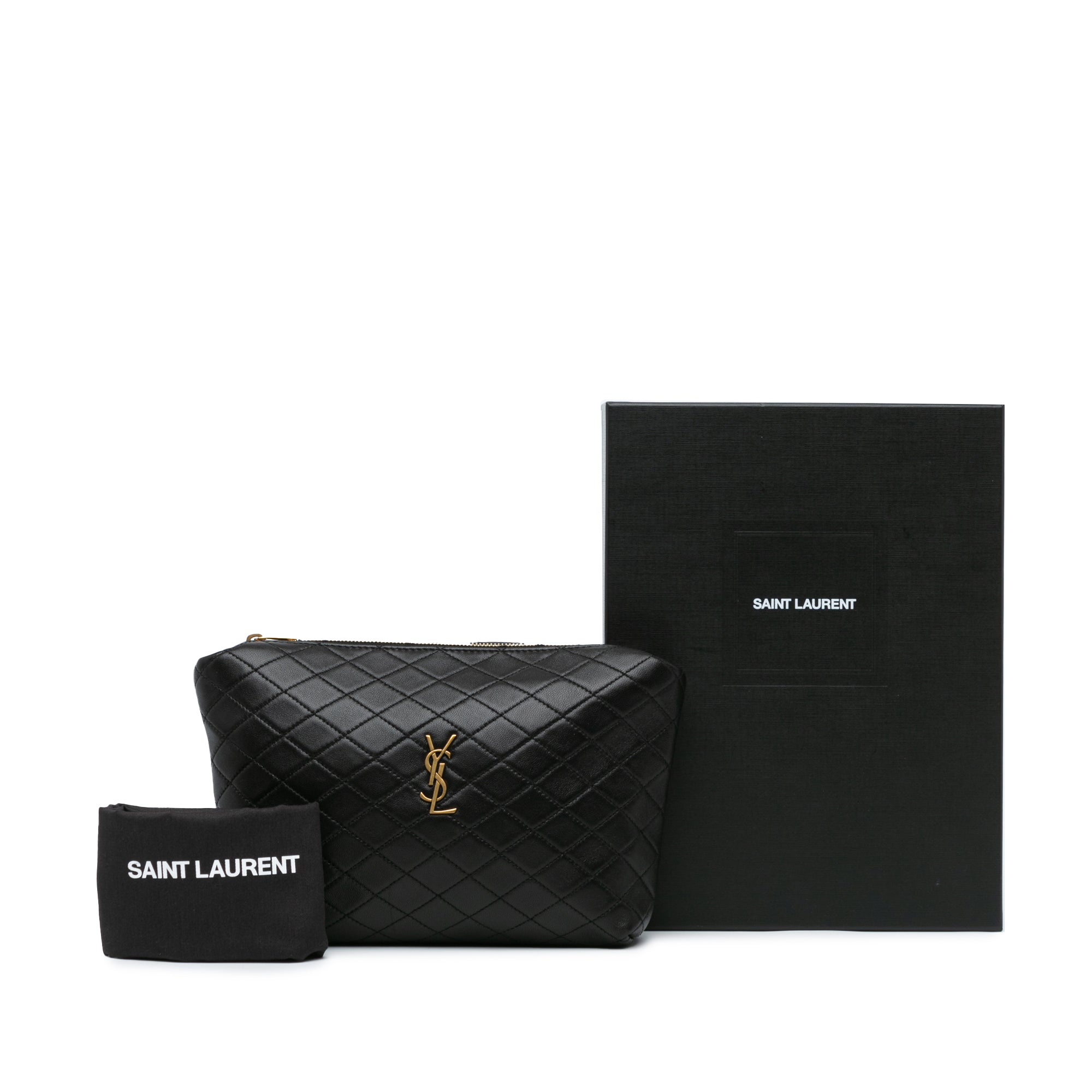 Quilted Lambskin Gaby Clutch