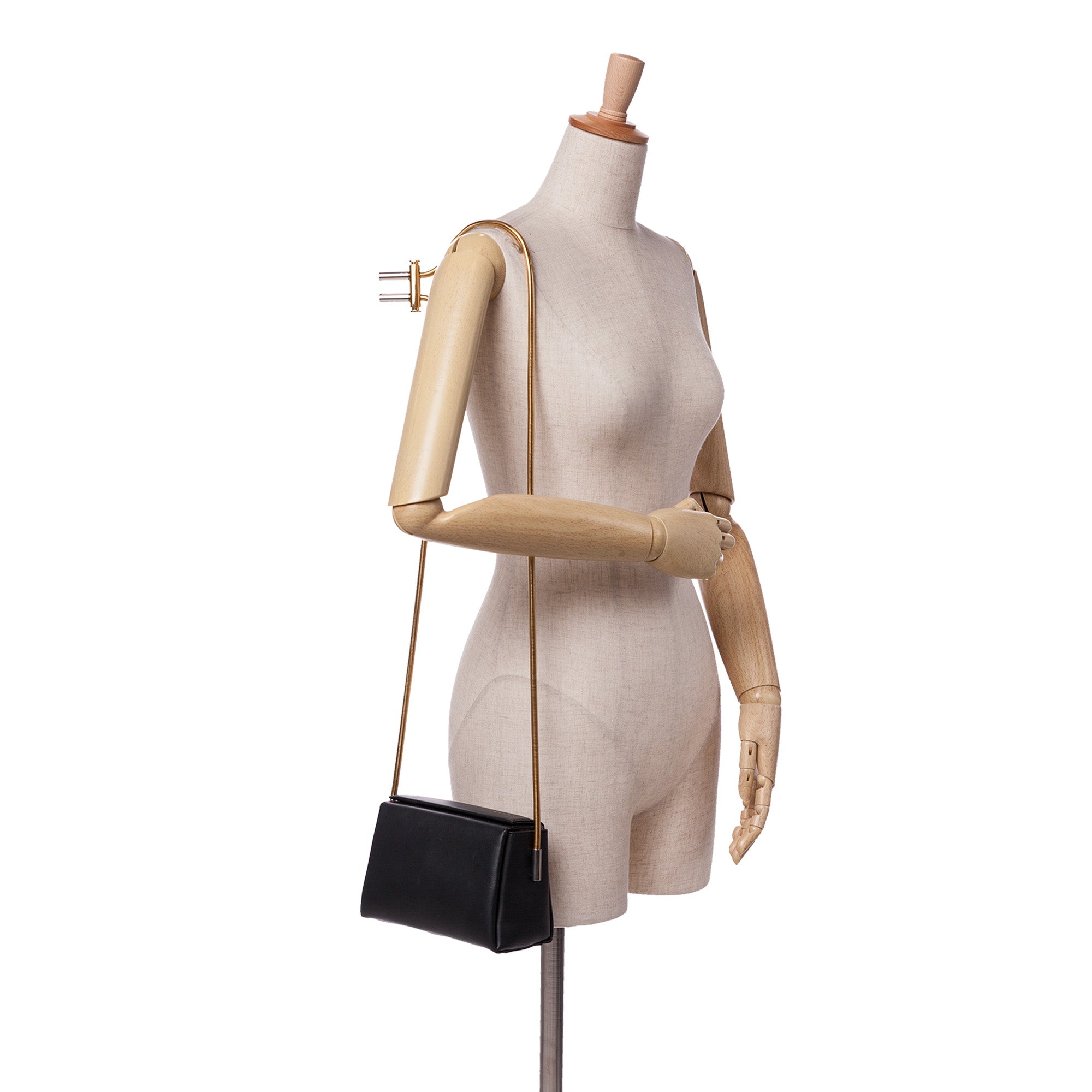 Small Leather Toggle Crossbody