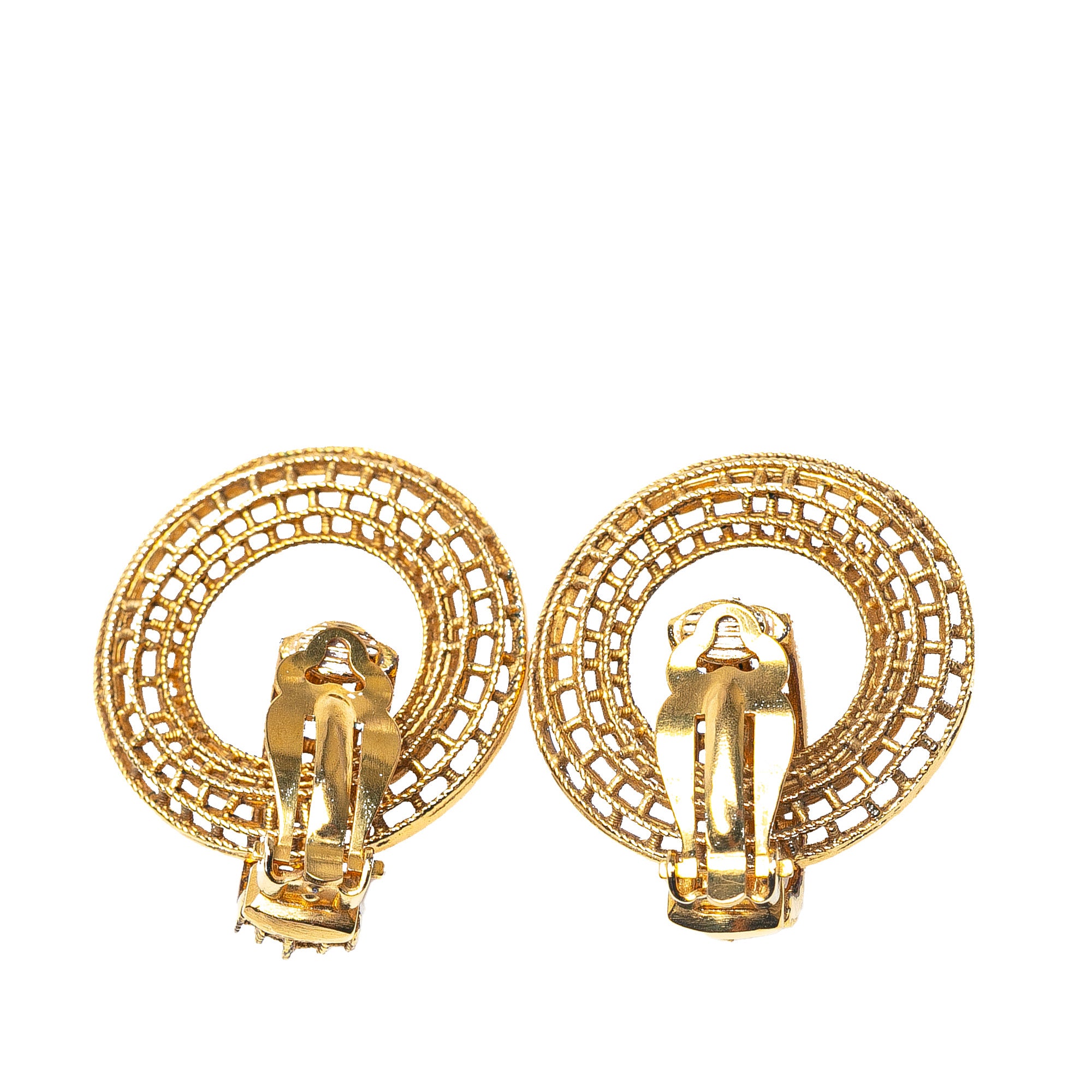 Gold Plated Hoop Clip on Earrings