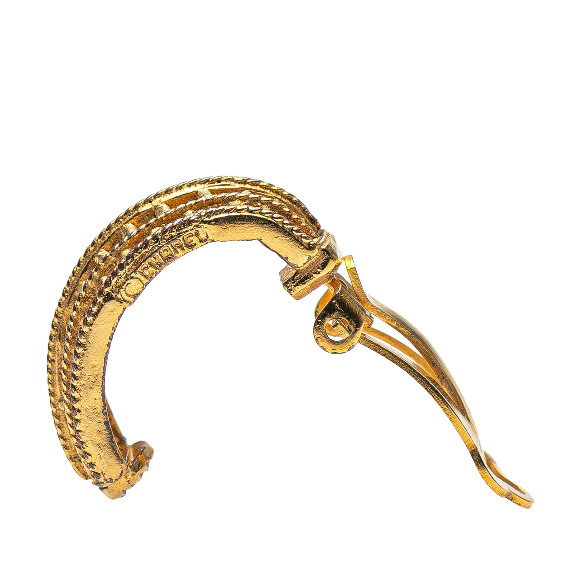 Gold Plated Hoop Clip on Earrings