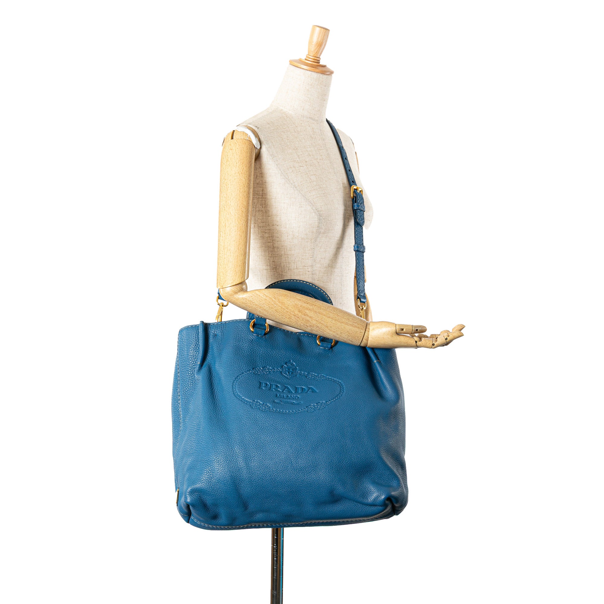 Vitello Daino Canapa Open Convertible Tote