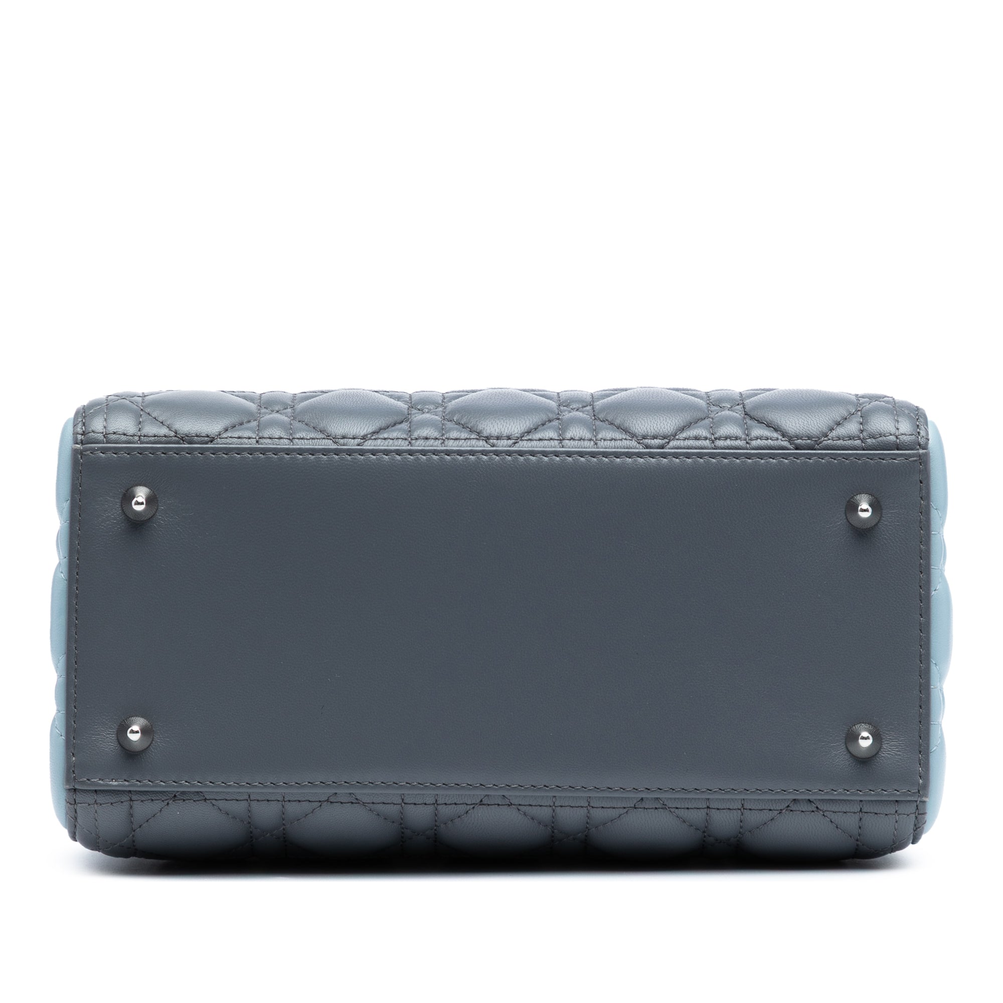 Medium Tricolor Lambskin Cannage Lady Dior