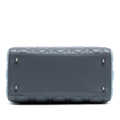 Medium Tricolor Lambskin Cannage Lady Dior