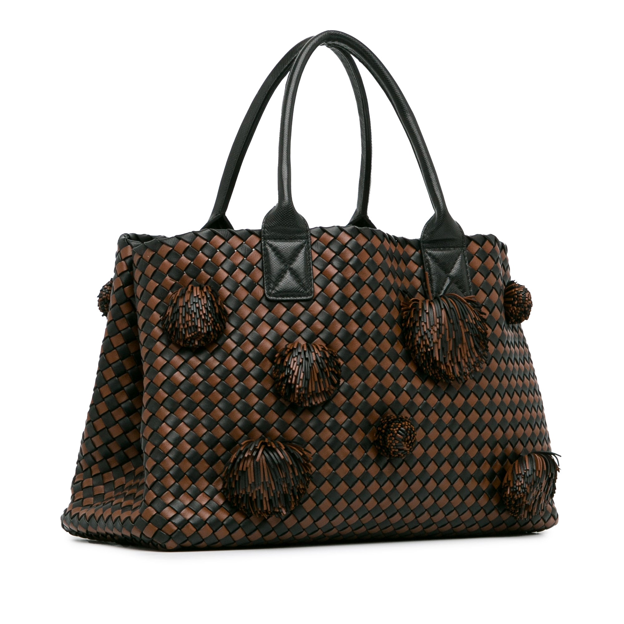 Medium Intrecciato Nappa Pompom Cabat Tote_1